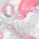 Zwillingsherz Dreieckstuch Flamingo Ananas Glitzerstein Streifen Hellgrau Weiß