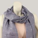 Passigatti Tuch Schal jeansblau mit Viskose   50cm x 200cm