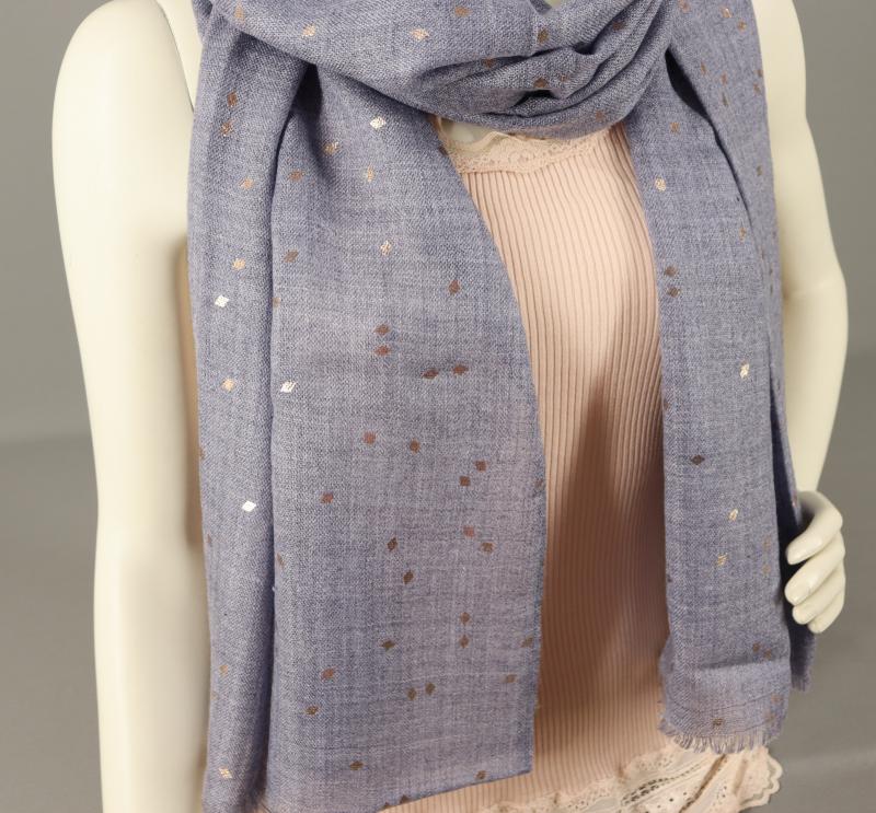 Passigatti Tuch Schal jeansblau mit Viskose   50cm x 200cm