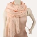 Passigatti Schal Tuch apricot mit Viskose und Glitzer 100 x 200 cm