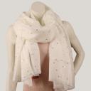 Passigatti  Tuch Damenschal Schal offwhite weiß mit Viskose und Glitzer 100x200 cm
