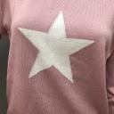 Zwillingsherz Pullover altrosa mit Stern