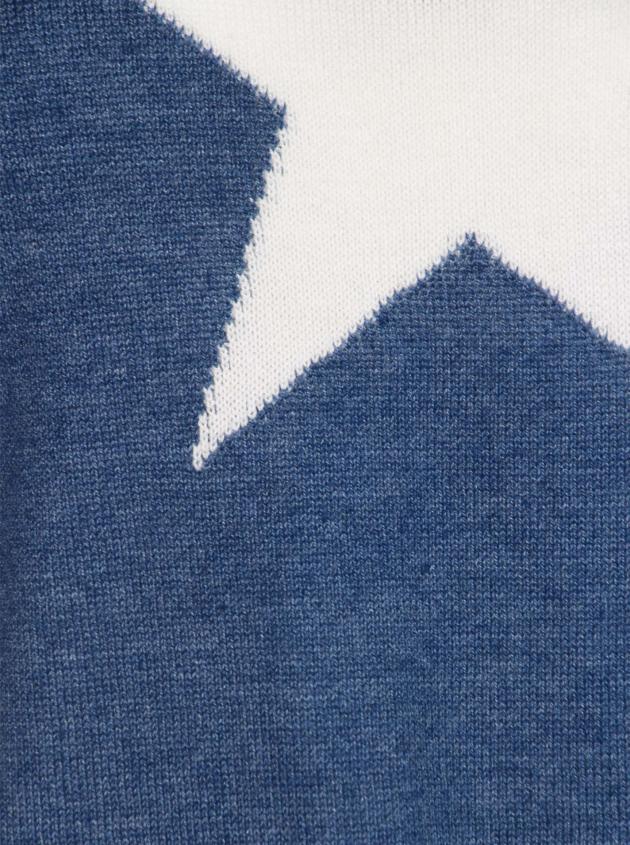 Zwillingsherz Pullover jeansblau Größe M  mit Stern