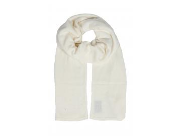 Zwillingsherz  Strickschal Schal Uni wollweiß mit Kaschmir Wolle Winterschal