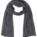 Zwillingsherz  Strickschal Schal Uni dunkelgrau mit Kaschmir Wolle Winterschal