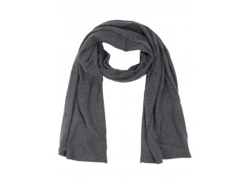 Zwillingsherz  Strickschal Schal Uni dunkelgrau mit Kaschmir Wolle Winterschal