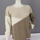 Zwillingsherz Pullover mit Kaschmir Wolle Größe M und L hellbeige beige weiß