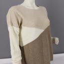 Zwillingsherz Pullover mit Kaschmir Wolle Größe M und L hellbeige beige weiß