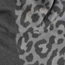Zwillingsherz Dreieckstuch Schal Leo- Streifenmuster mit Baumwolle dunkelgrau grau  hellgrau