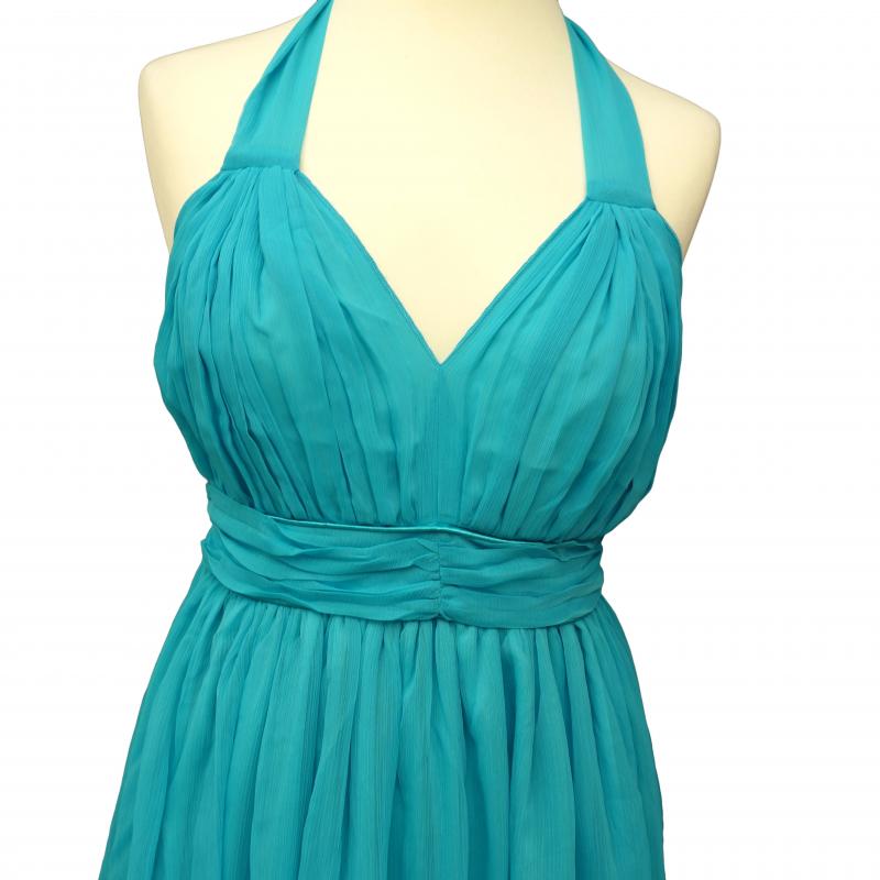 Laura Scott Sommerkleid Chiffon-Satin-Kleid türkis Größe 34 oder 36
