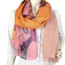 Passigatti Schal Tuch Farbe rosa bis orange
