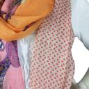 Passigatti Schal Tuch Farbe rosa bis orange