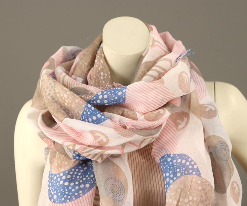 V.Milano Italy Tuch XXL weiß bunte Bubbles
