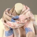 V.Milano Italy Tuch XXL weiß bunte Bubbles