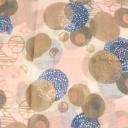 V.Milano Italy Tuch XXL weiß bunte Bubbles