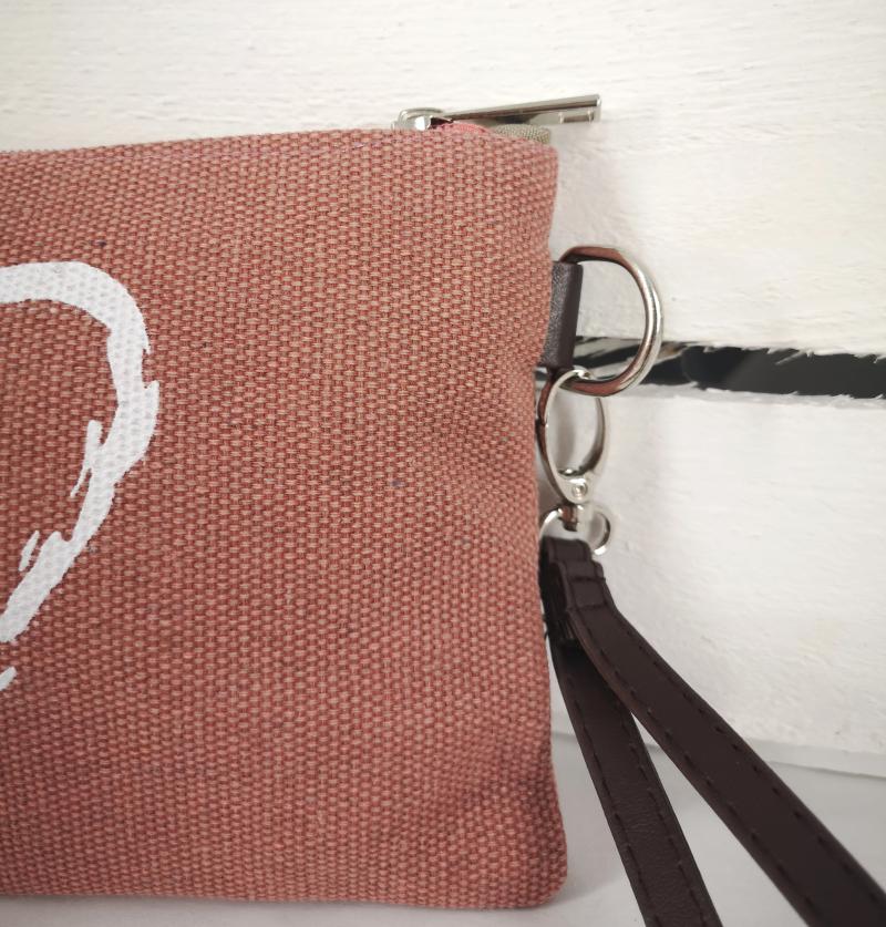 A-Zone Tasche Handtasche rosé mit Trageriemen und angesagtem Herzen Motiv