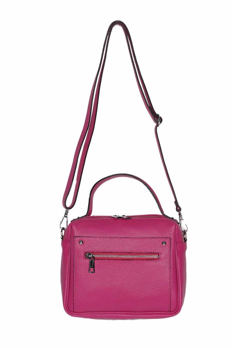 Tasche Henkeltasche Ledertasche im Crossbody Look in Royalblau oder Fuchsia