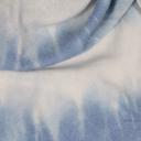 Zwillingsherz Dreieckstuch mit  Kaschmir blau/wollweiß in Batik-Trend