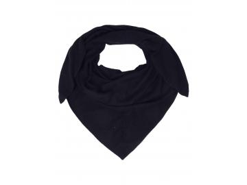 Zwillingsherz Dreieckstuch Tuch Schal navy/dunkelblau Uni mit Kaschmir Wolle Viskose