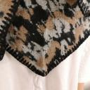 A-Zone Dreieckstuch Tuch Leomuster Schal hellgrau schwarz beige
