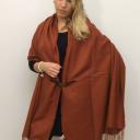A-Zone Poncho Schal  XXL  mit Karabiner Verschluss und  Fransen