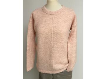 Zwillingsherz Pullover mit Wolle Strickpullover Gr. M 38 40 rosa