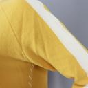 Zwillingsherz Pullover mit Kaschmir Wolle Strick Größe M gelb/senf wollweiß