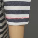 Zwillingsherz Shirt T-Shirt blau weiß geringelt Anker m. Baumwolle Gr.2 38 40