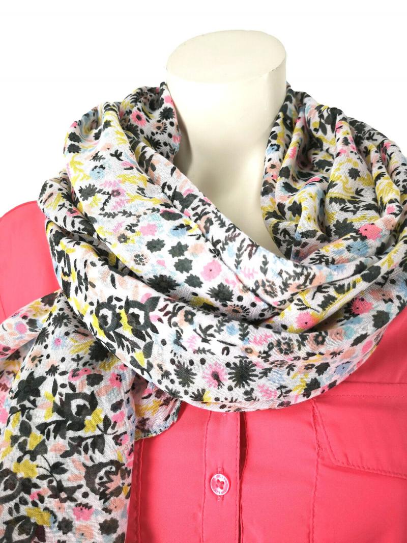 Tuch Schal Halstuch Sommer Blumen bunt