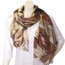 A-Zone Tuch Halstuch Sommertuch Camouflage Muster braun beige schwarz gelb