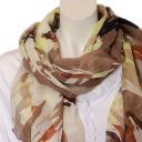 A-Zone Tuch Halstuch Sommertuch Camouflage Muster braun beige schwarz gelb