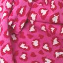 Zwillingsherz Dreieckstuch Schal Leo Bio-Baumwolle pink oder hellbeige
