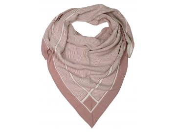 Zwillingsherz Dreieckstuch rosa weiß Labyrinth Wendetuch