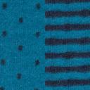 Heidekönigin Dreieckstuch zum Wenden Bio-Baumwolle Punkte oder Steifen schwarz, marineblau, brombeer oder pazifik