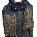 HABLE&ROSPY Tuch Schal mit Sternchen beere oder blau