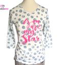 T-Shirt gepunktet  mit aufgedrucktem Schriftzug  Your are my Star von Zwillingsherz