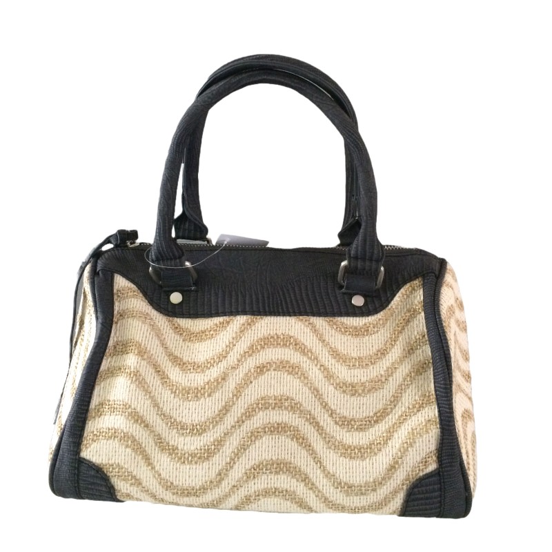 Tasche Henkeltasche goldbeige anthrazit