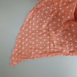 SAMAYA Schal Punkte mit Baumwolle und Seide peach orange