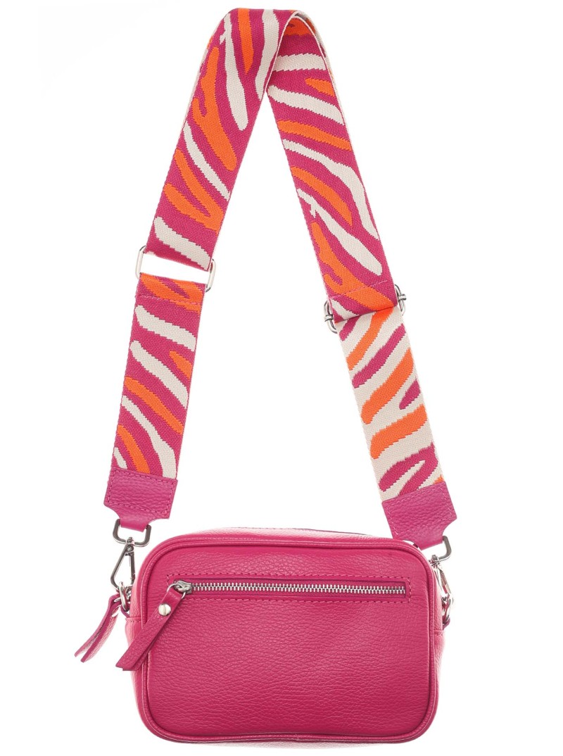 Taschengurt "Felka"mit Zebra Muster pink orange beige