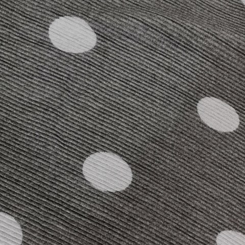 Plissee Wende-Schal grau hellgrau mit großen Punkten von A-Zone