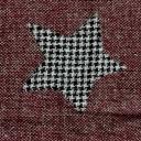 Web- Schal mit Sternen- und Hahnentrittmuster von SAMAYA