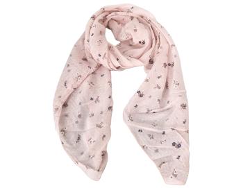 Italy Tuch rosa  Seide Baumwolle  kleine Blümchen