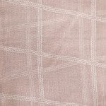SAMAYA Tuch Schal Rosa Weiß Karomuster schräg kleine Fransen Glitzer mit Baumwolle
