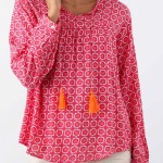Zwillingsherz Bluse Blusenshirt "Yumi" pink oder grün Viskose