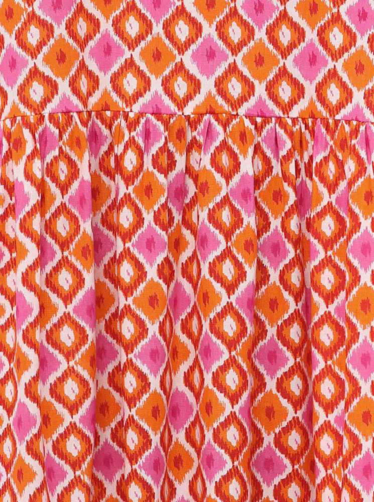 Zwillingsherz Kleid "Dominique" Pink Orange Viskose