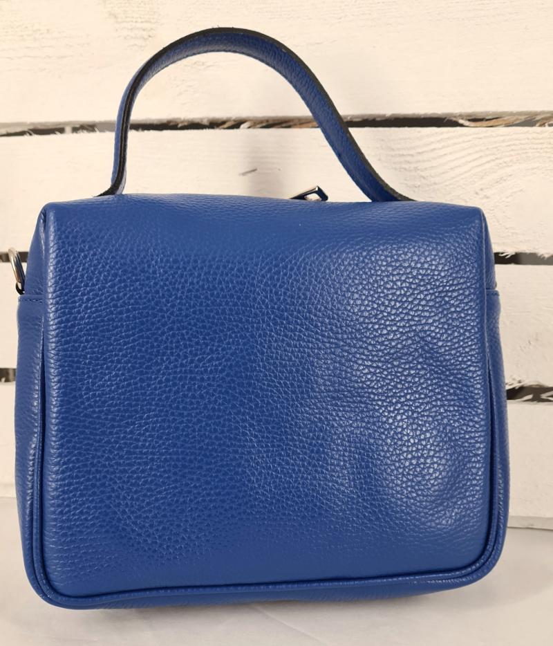 Tasche Henkeltasche Ledertasche im Crossbody Look in Royalblau oder Fuchsia
