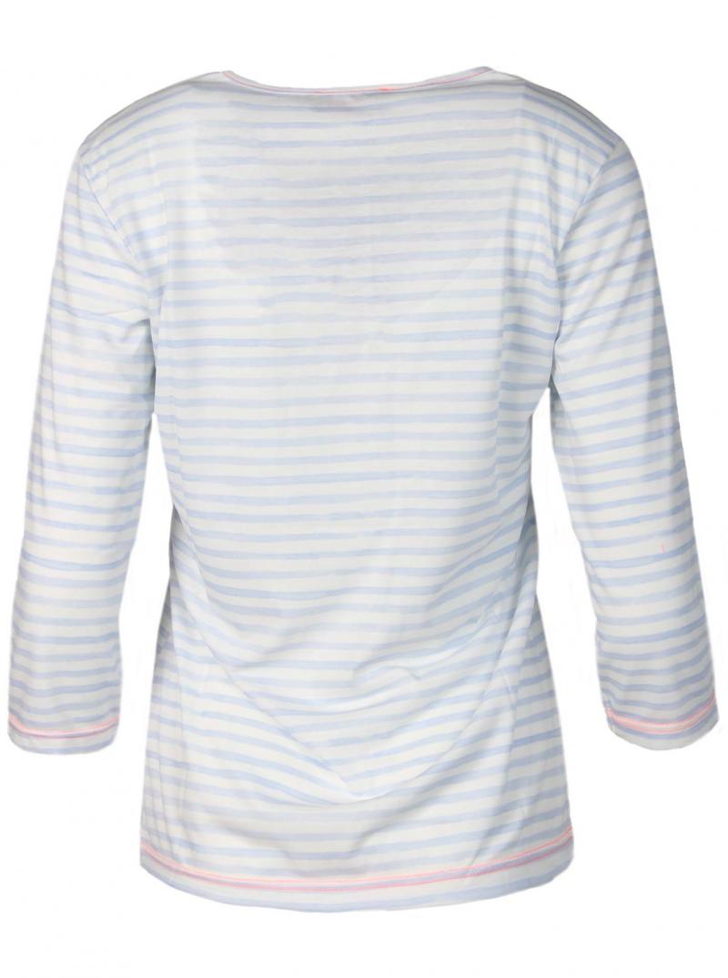 Zwillingsherz Shirt hellblau oder rosa Streifen Anker Motiv
