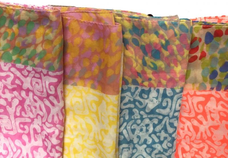 Samaya Loop Schal Rundschal Neon Phantasie Muster bunt