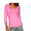 Heine T-Shirt ¾ Arm pink  Größe 34 oder 36 mit Viskose