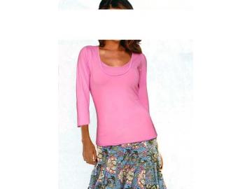 Heine T-Shirt ¾ Arm pink  Größe 34 oder 36 mit Viskose
